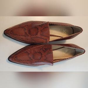 Vince Camuto Brown Leather Loafers
